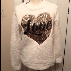 Sherpa LOVE Sequin Heart